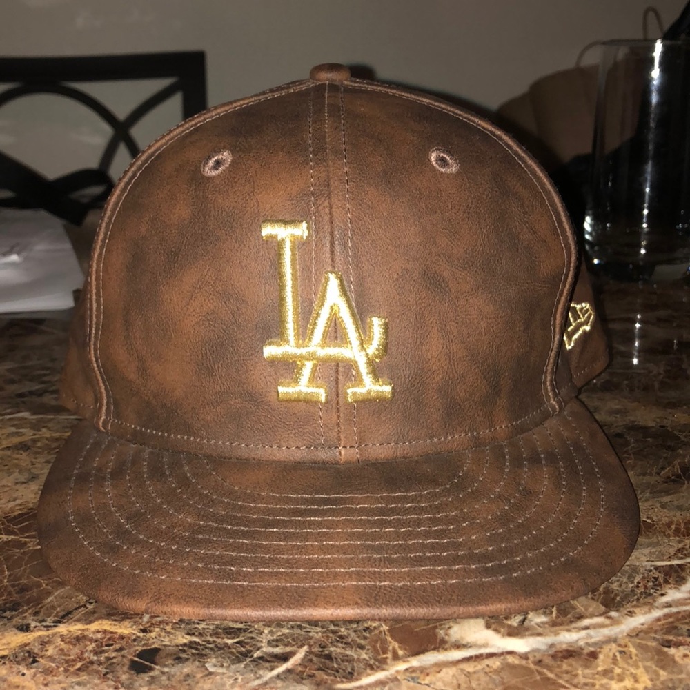 New Era LA Snapback (Faux Leather)